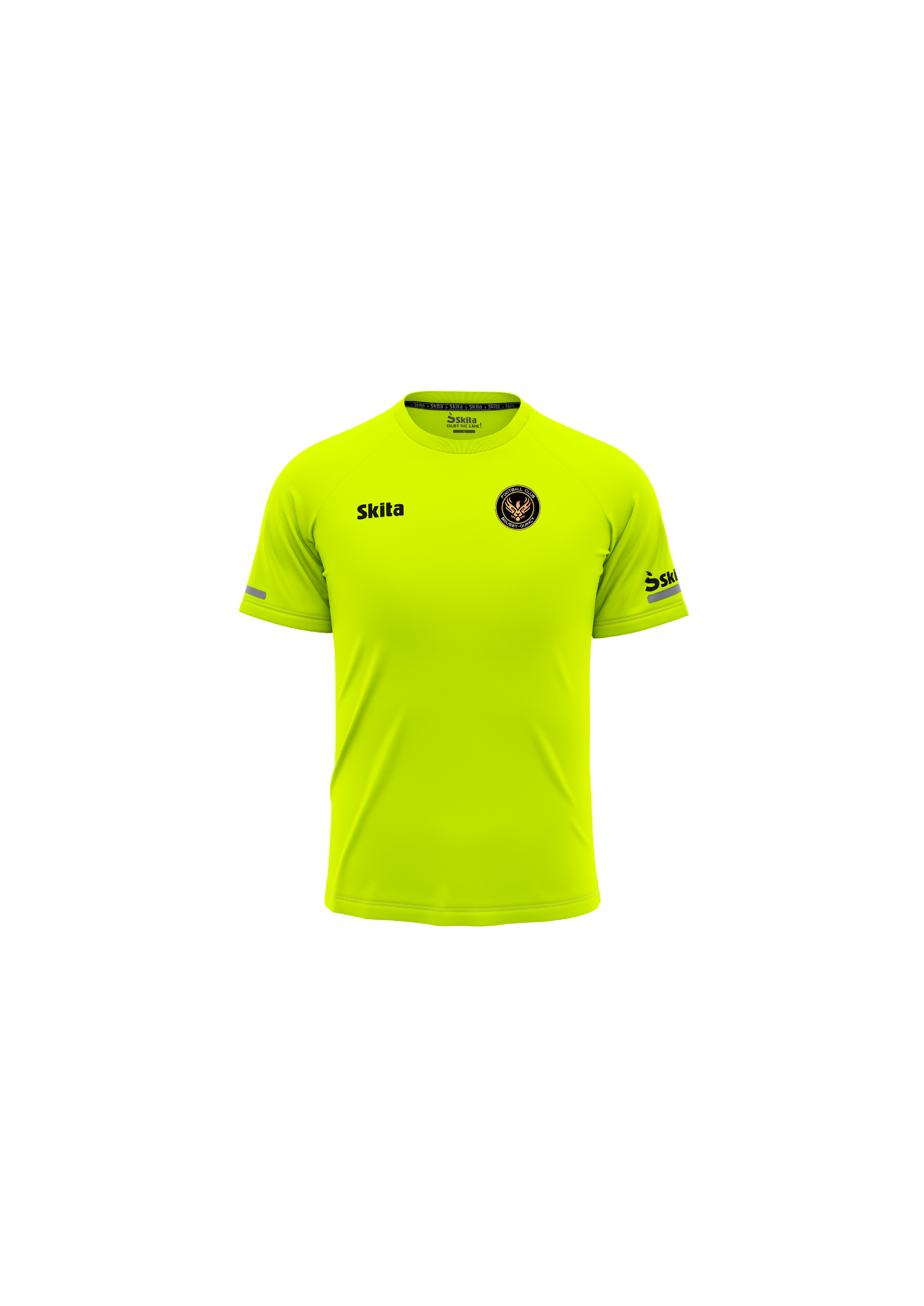 Maillot d'entra&icirc;nement jaune fluo (BOUSSY-QUINCY)