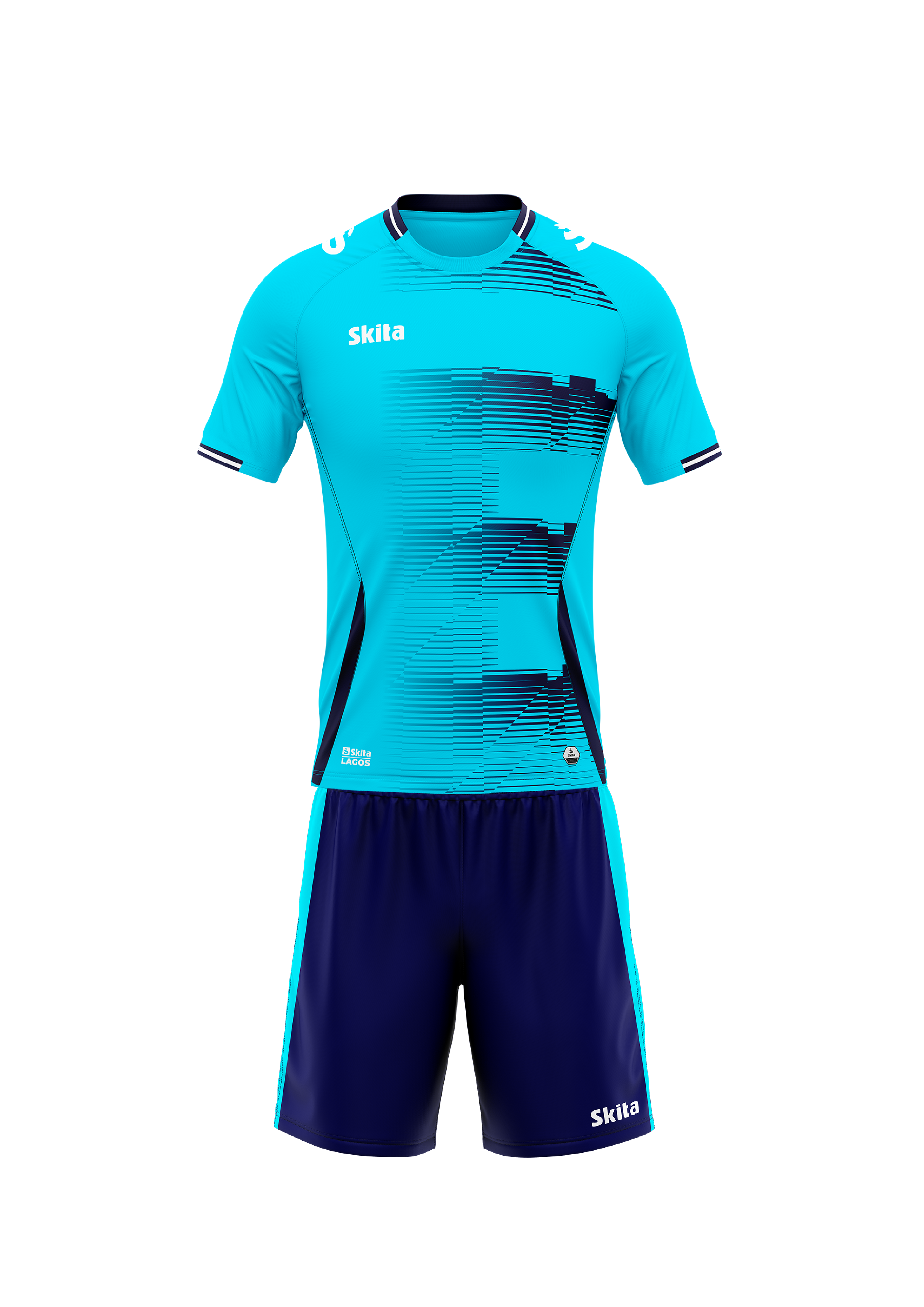 Maillot/short LAGOS (Bleu Cie/ Bleu nuit)