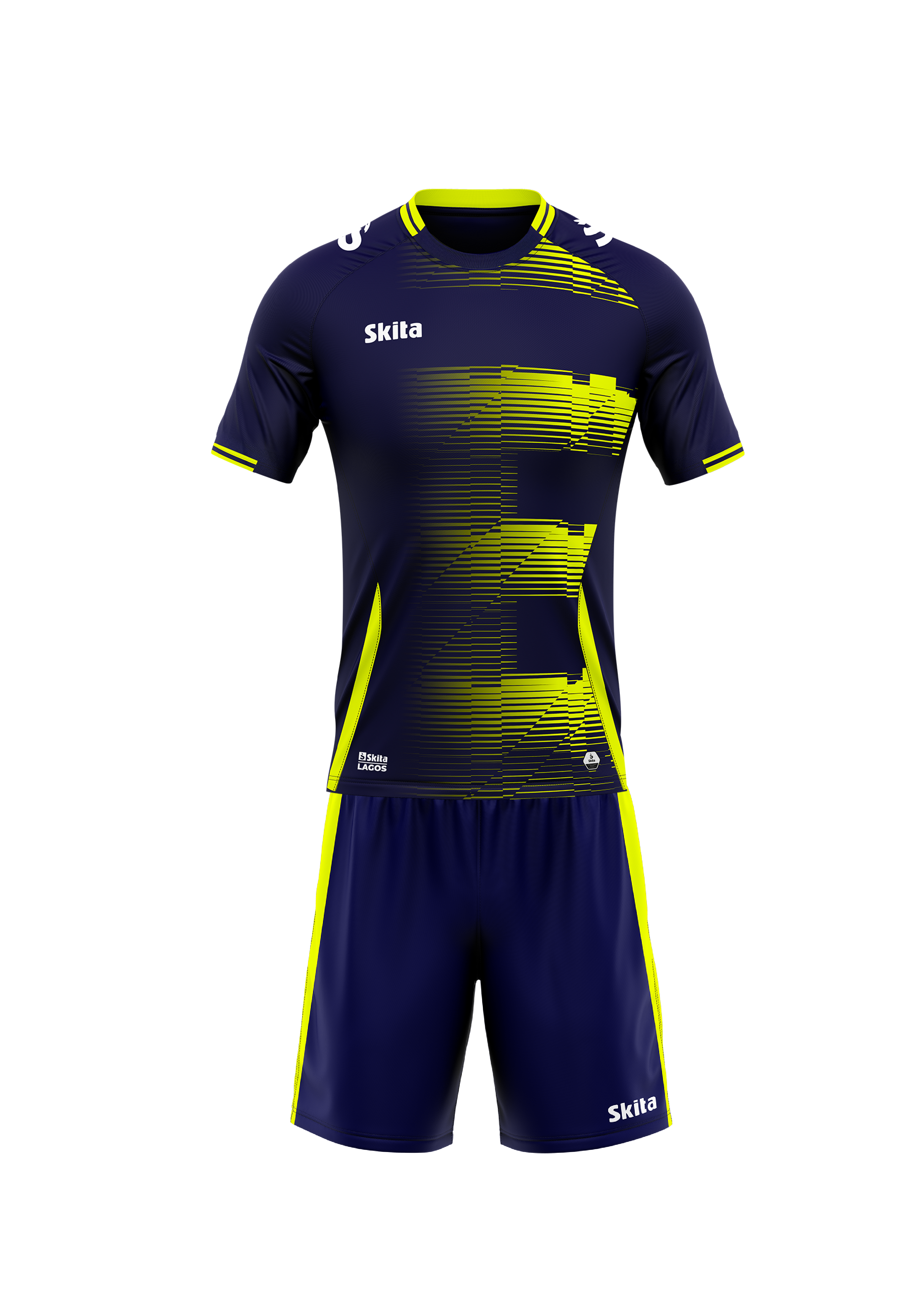 Maillot/short LAGOS (Orange/Noir)