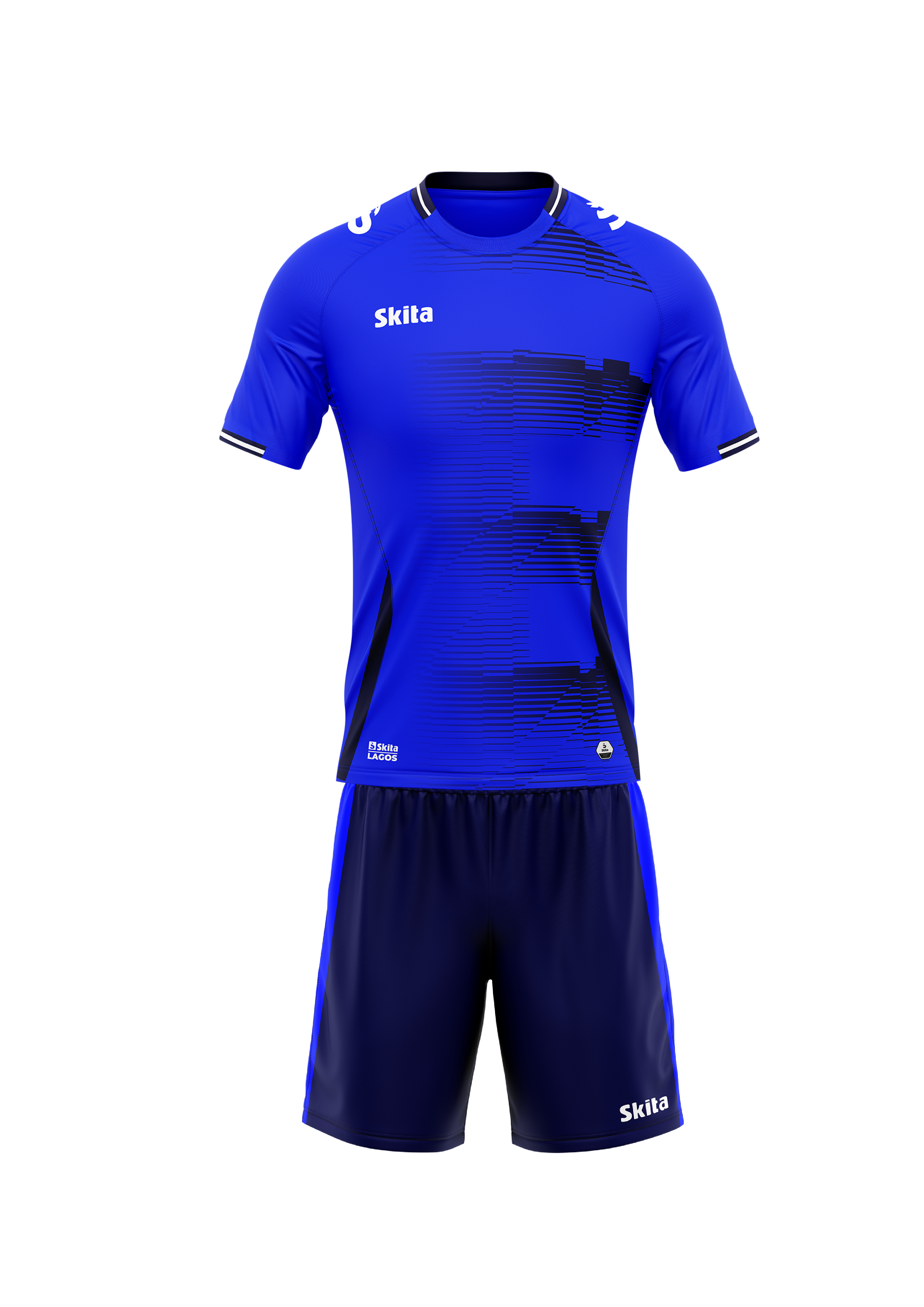 Maillot/short LAGOS (Bleu roi/Bleu nuit)