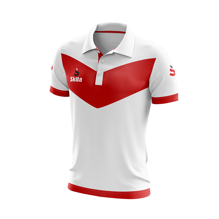 Polo PORTO (blanc/rouge)