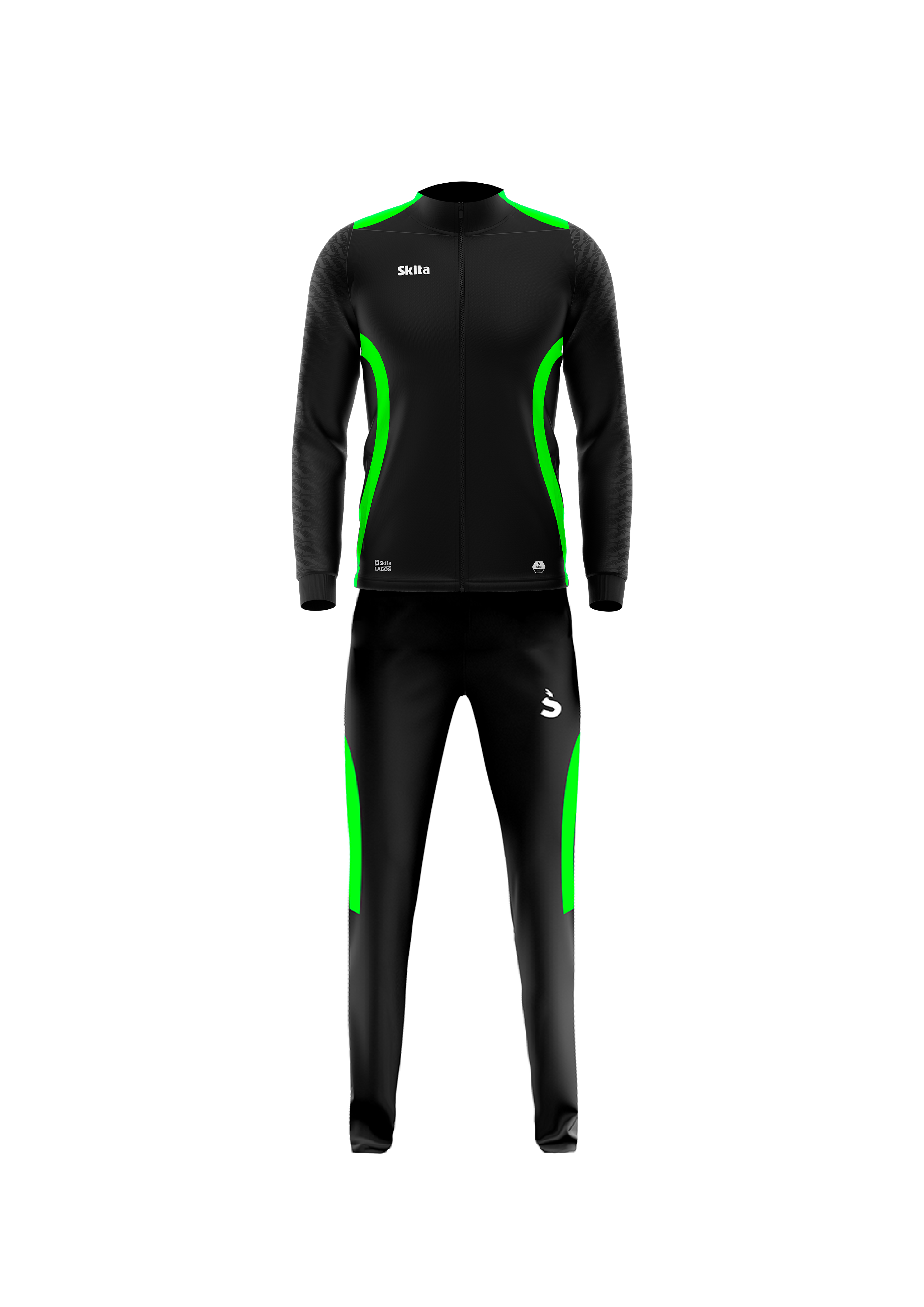 Surv&ecirc;tement LAGOS (Noir Vert fluo)