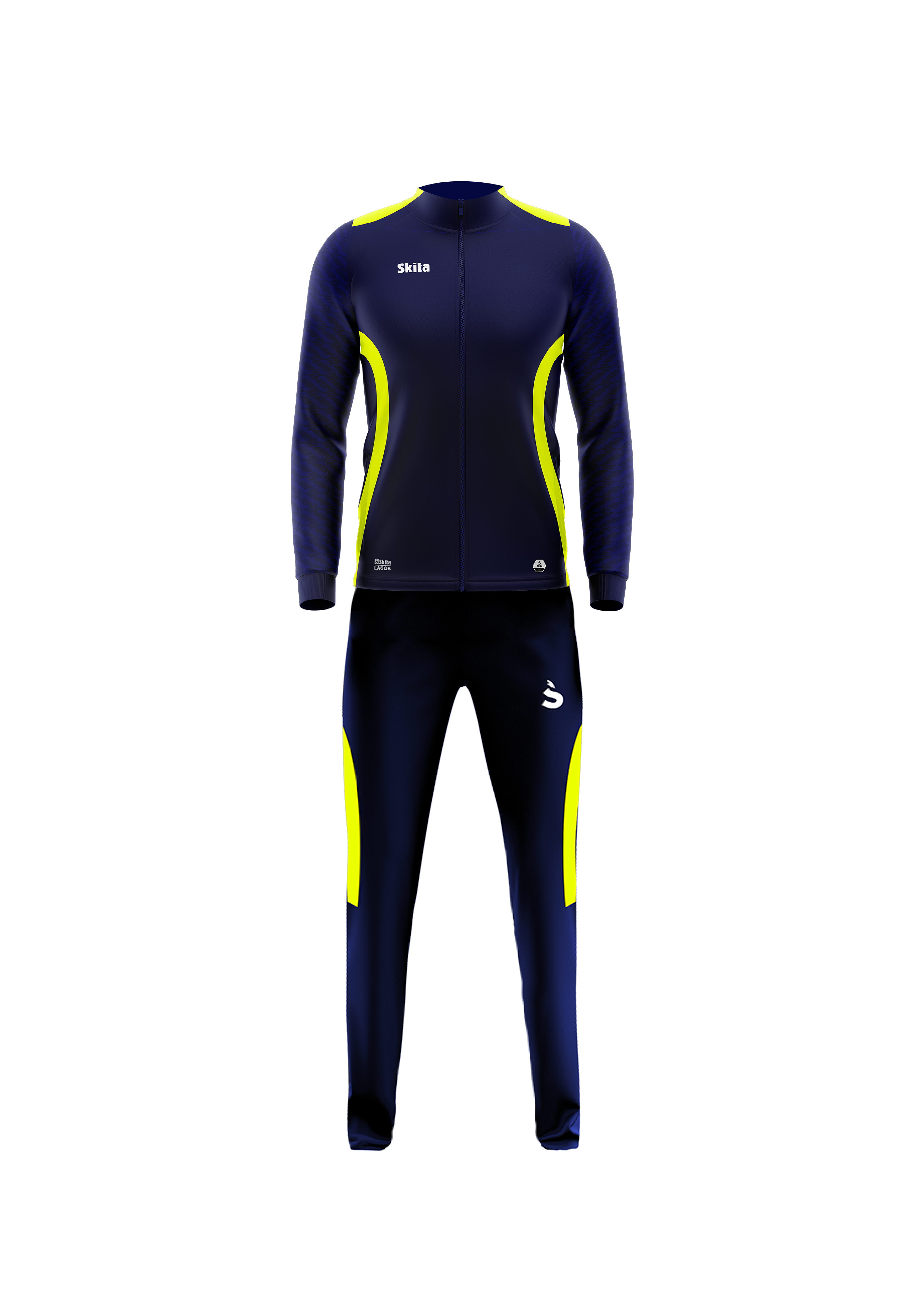 Surv&ecirc;tement LAGOS (Bleu nuit Jaune fluo)