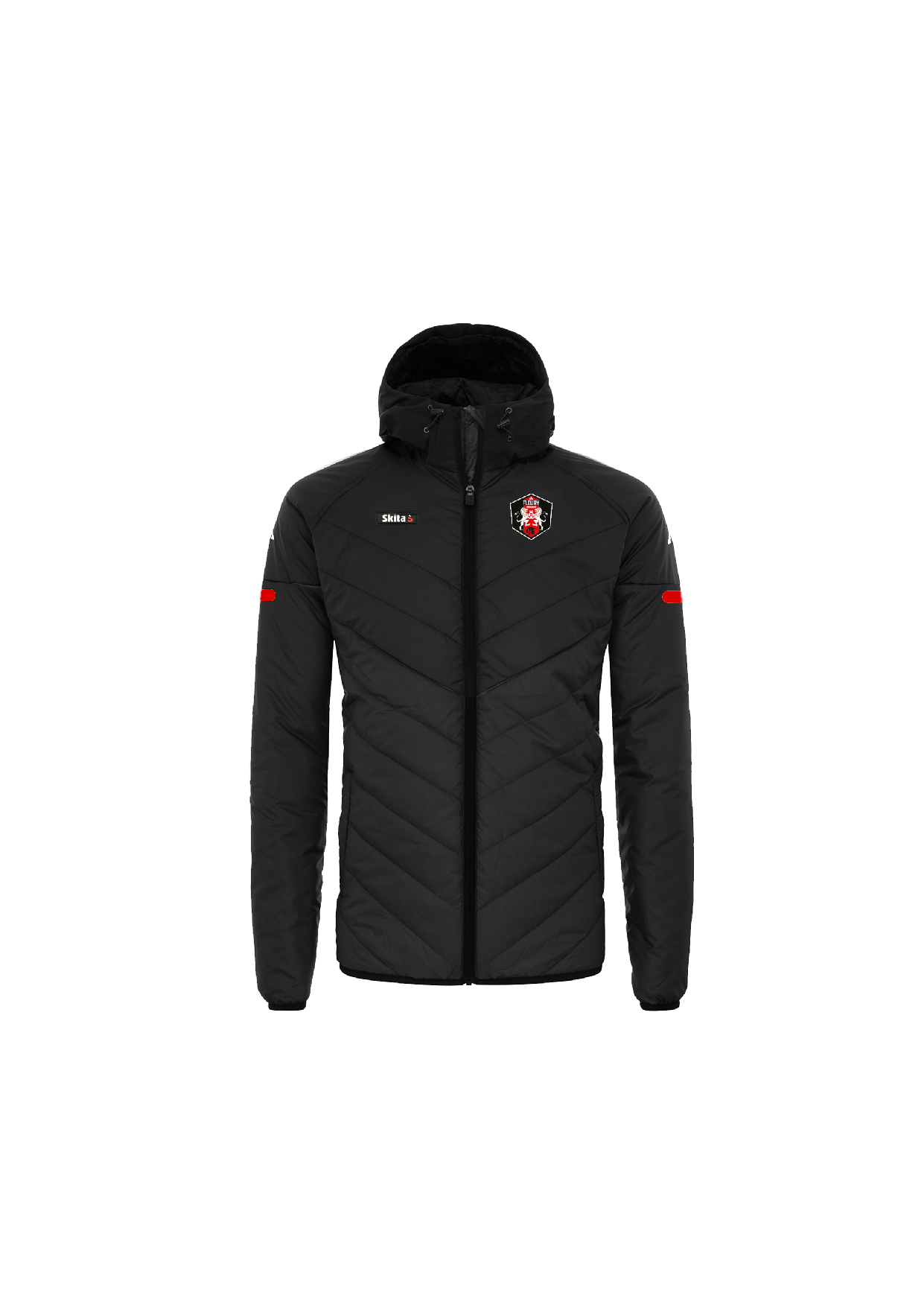 Doudoune LIGA PRO noir/rouge (Fc Fleury 91)