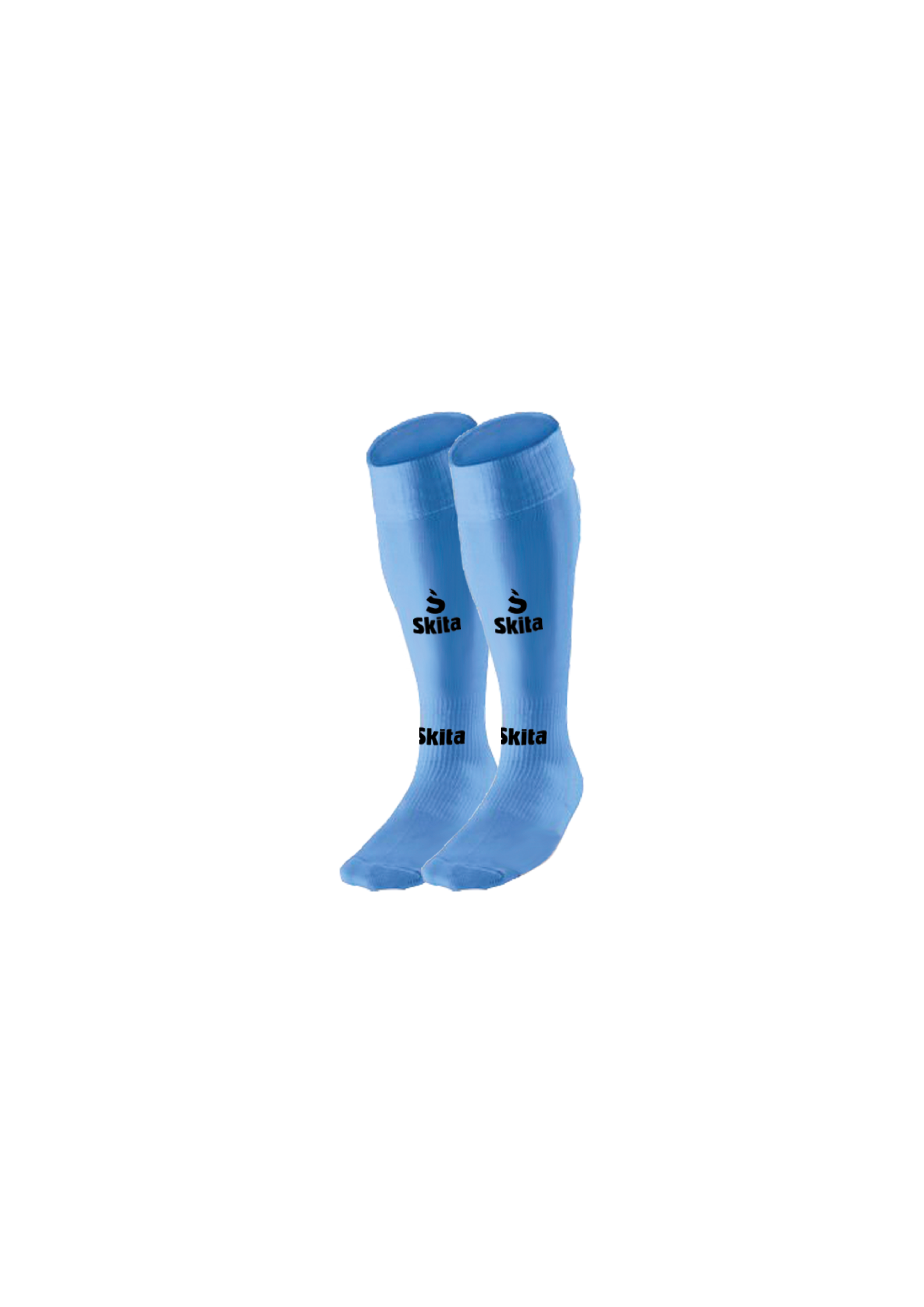 Chaussettes (bleu ciel/noir)