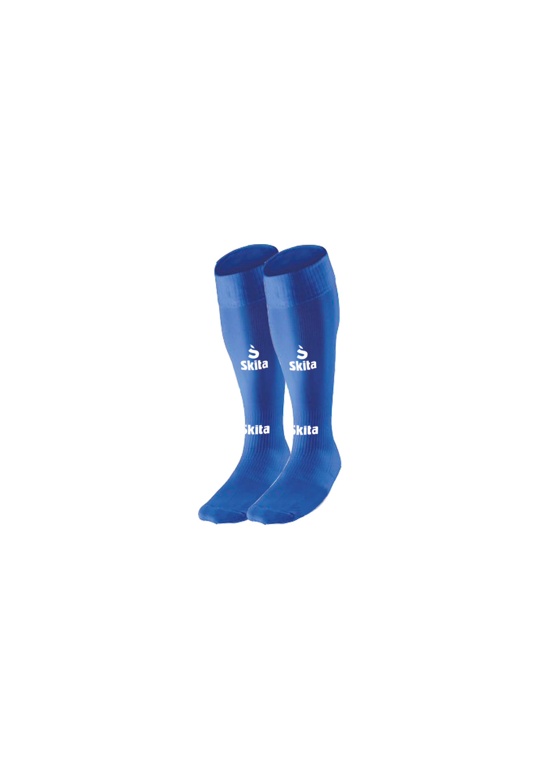 Chaussettes (bleu roi/blanc)