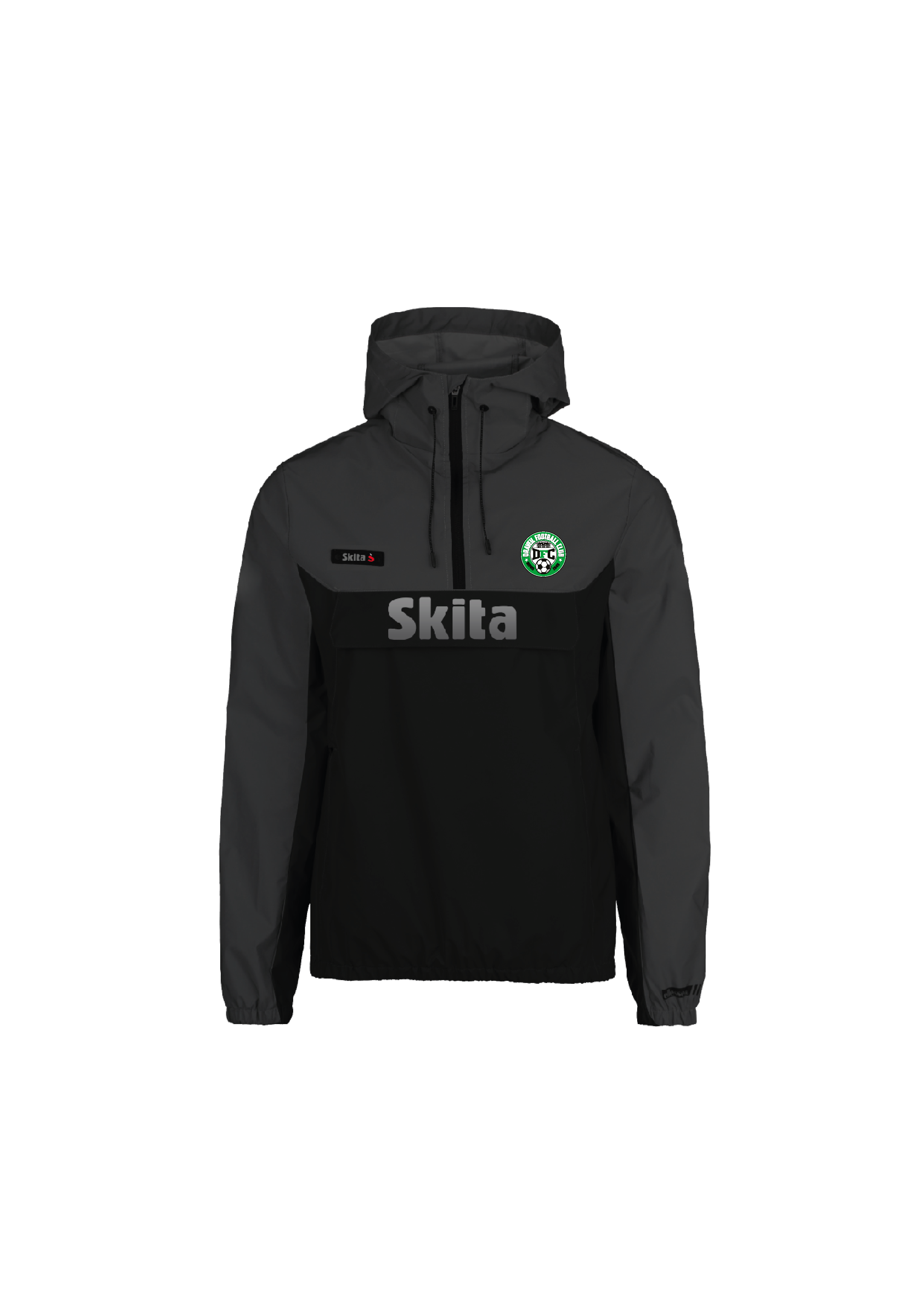 Coupe-vent GAIA noir/gris (FC DRAVEIL)