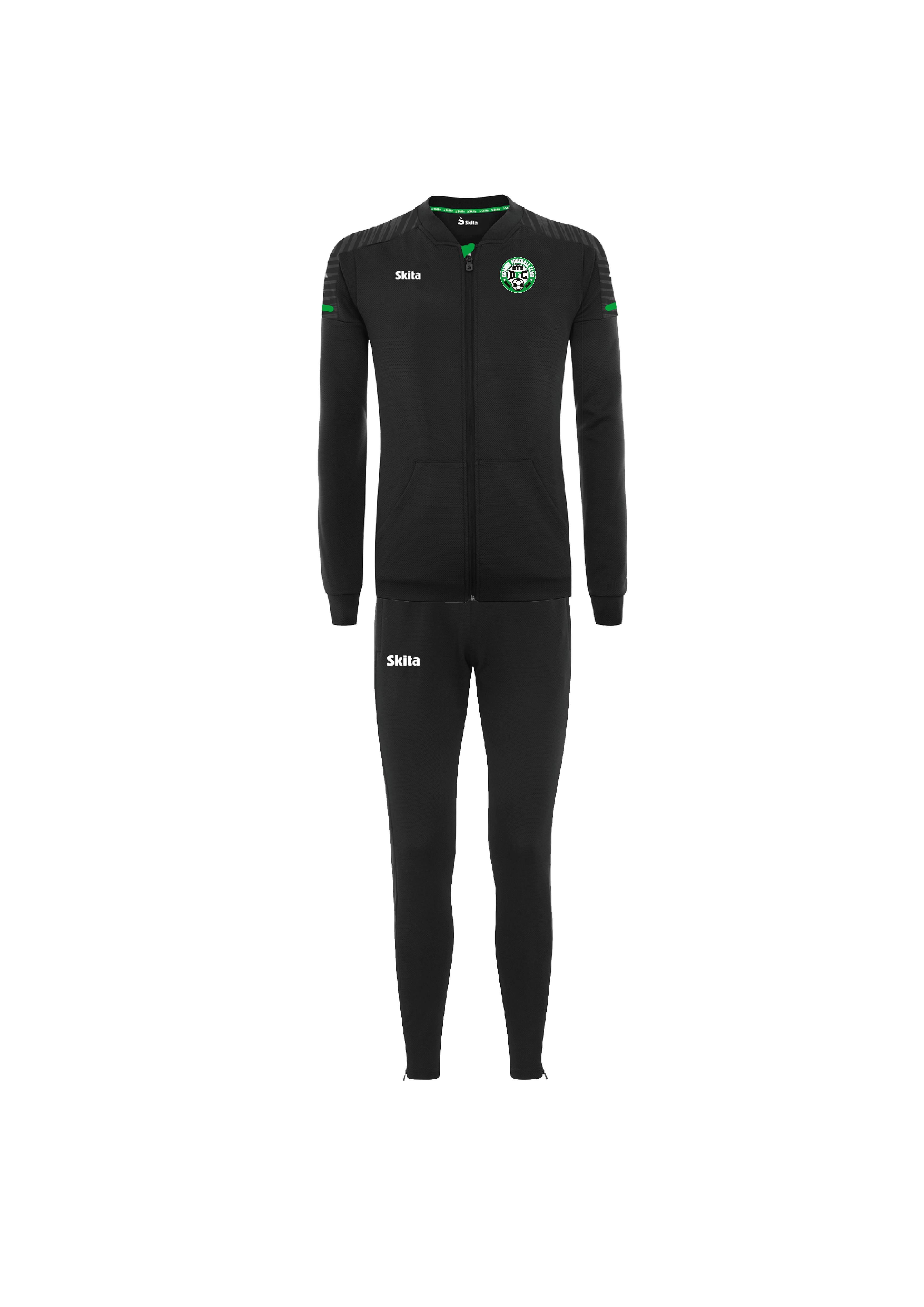 Survêtement Liga Pro noir/vert (FC DRAVEIL)