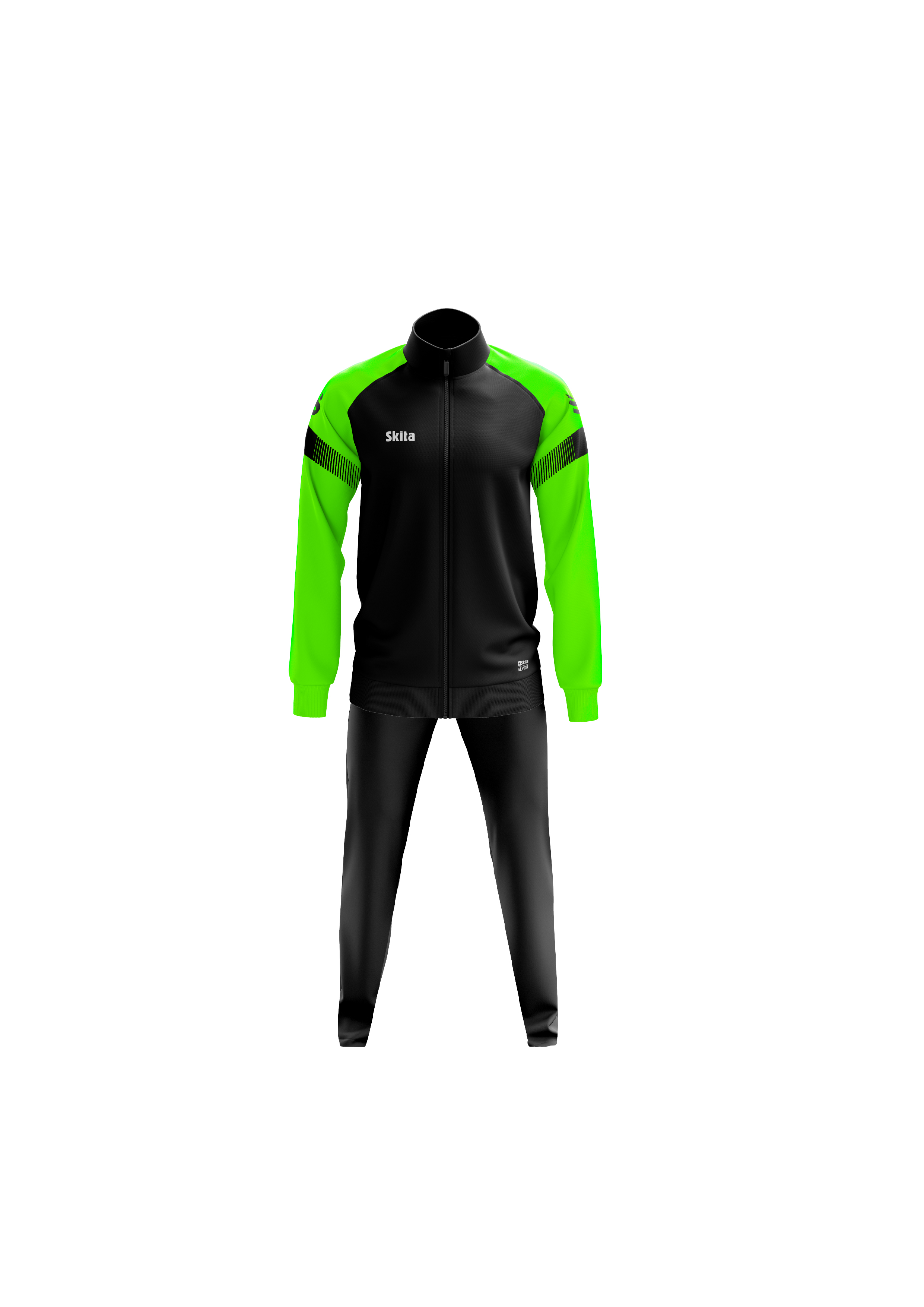 Survêtement ALVOR (noir/vert fluo)