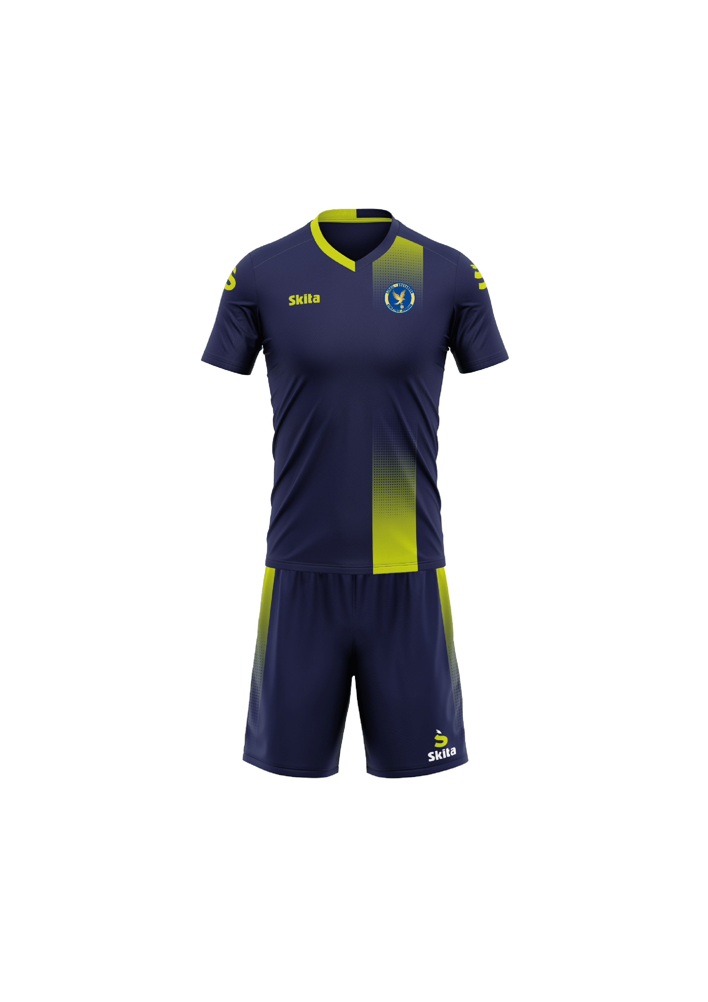  Maillot TAVIRA bleu nuit/jaune fluo (LIMEIL - BREVANNES AJ)