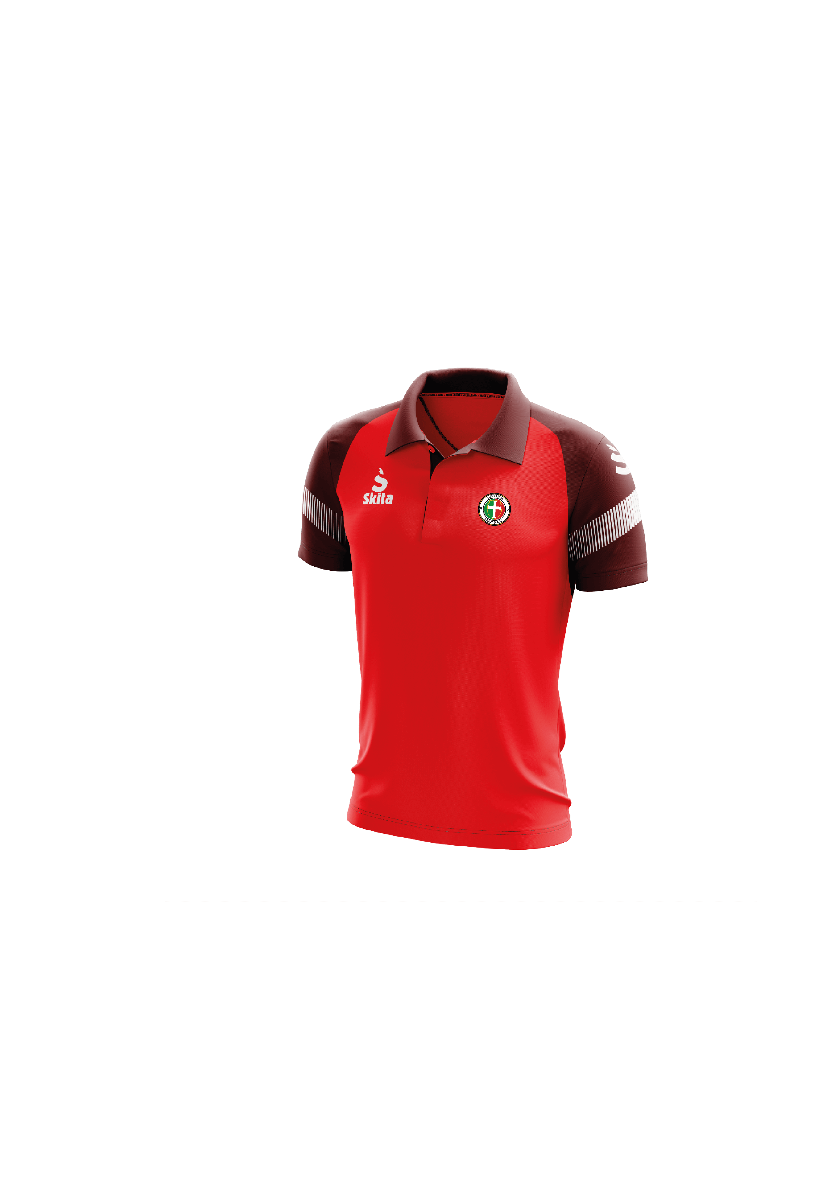 Polo ALVOR rouge (US LUSITANOS de SAINT-MAUR)
