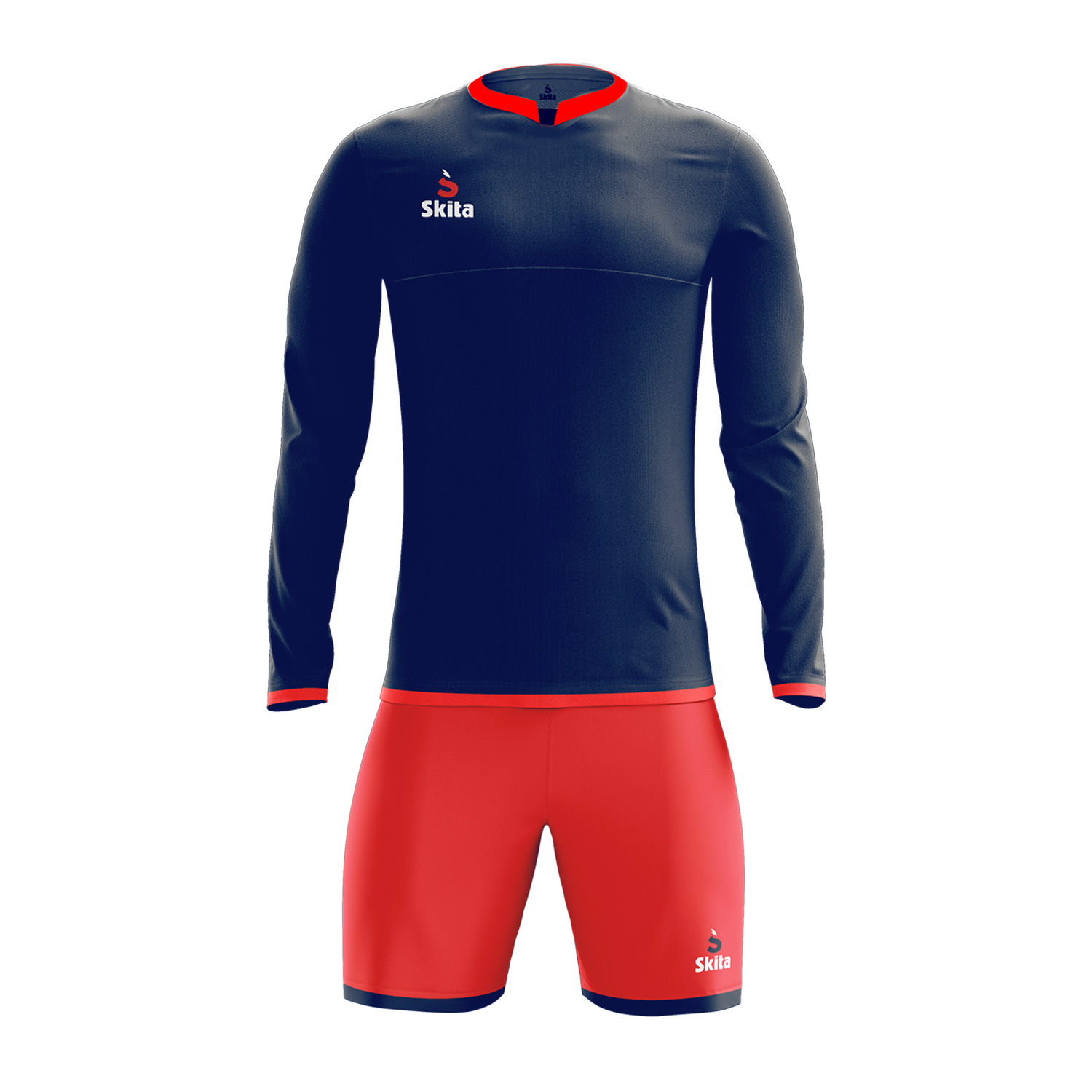 Maillot short Estoril (bleu nuit/rouge)