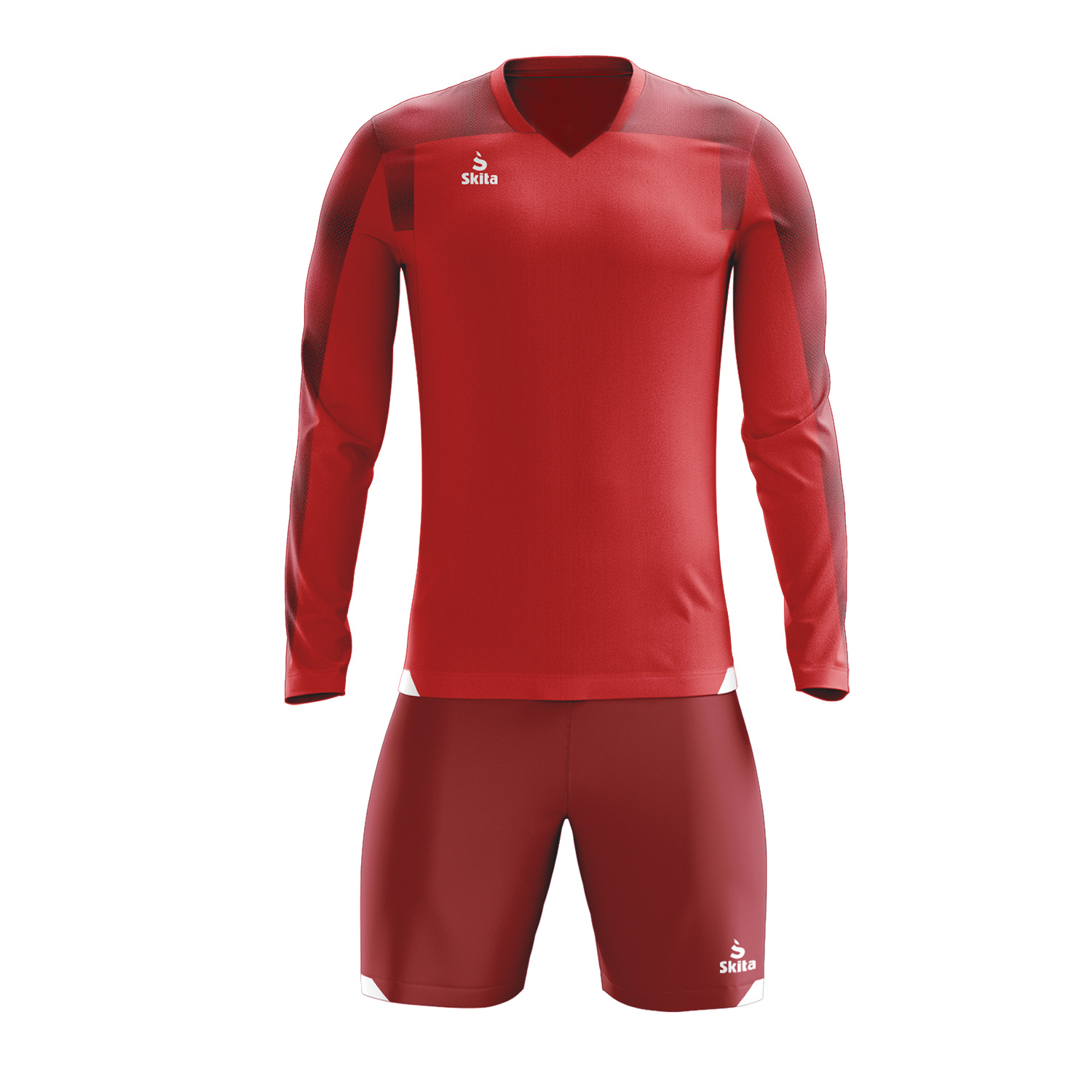 Maillot/short Lagos (rouge/rouge foncé/blanc)