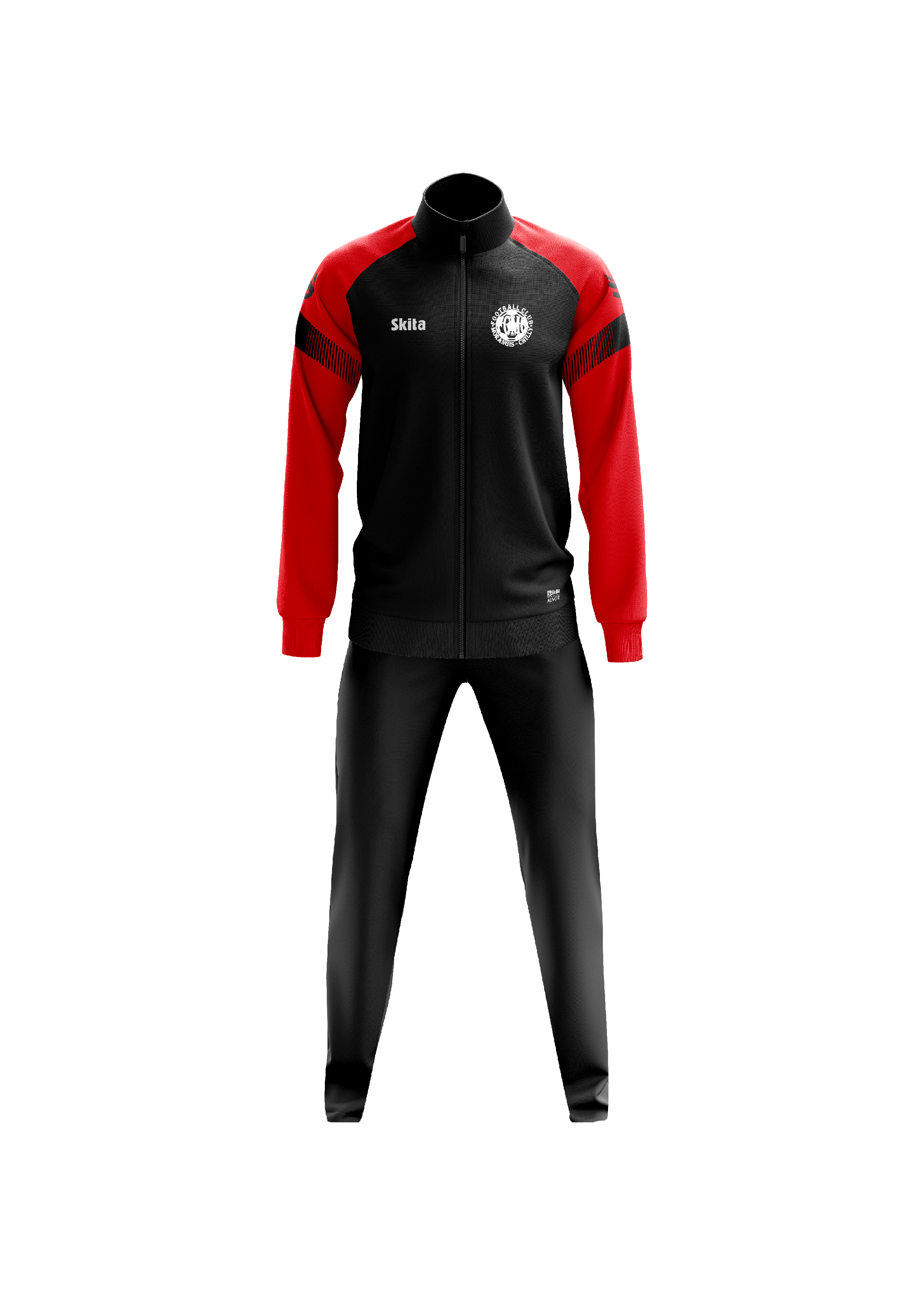  Survêtement ALVOR noir/rouge (FC MORANGIS - CHILLY)
